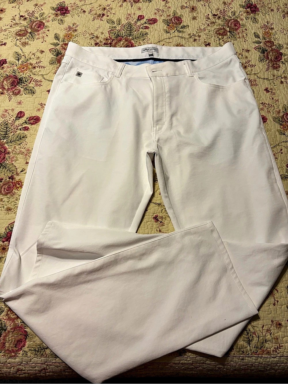 Peter Millar Men's Chino Pants Size 38/34 White